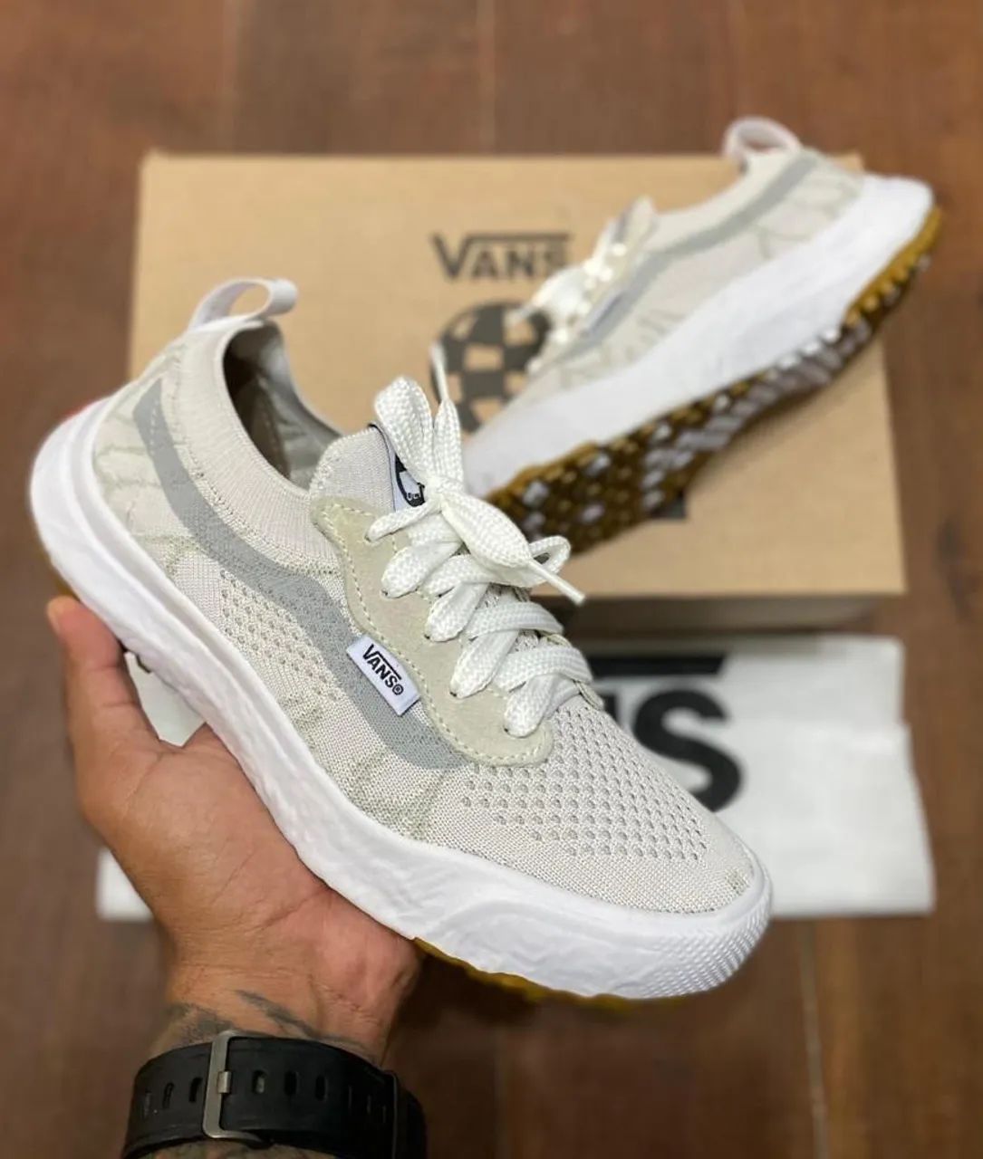 Tênis Vans VR3 branco /cinza 
