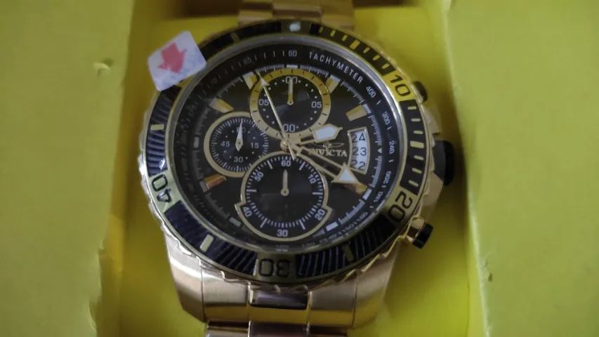 Relógio original Invicta Pro Diver Scuba 22414 Gold  - Foto 2