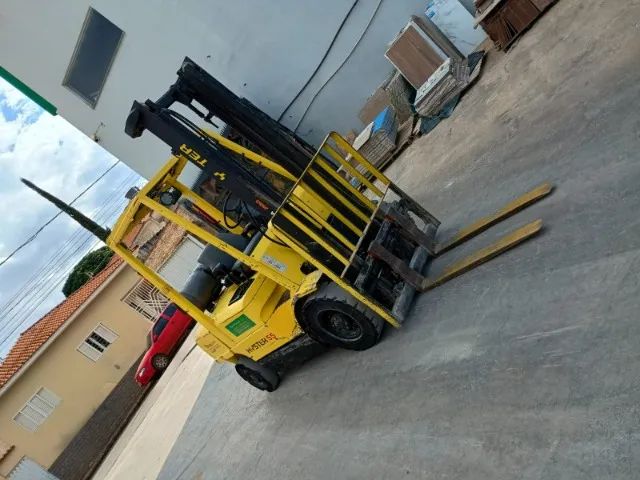 EMPILHADEIRA HYSTER ANO 2005 TORRE DUPLEX A GAS COM DESLOCADOR - Foto 3
