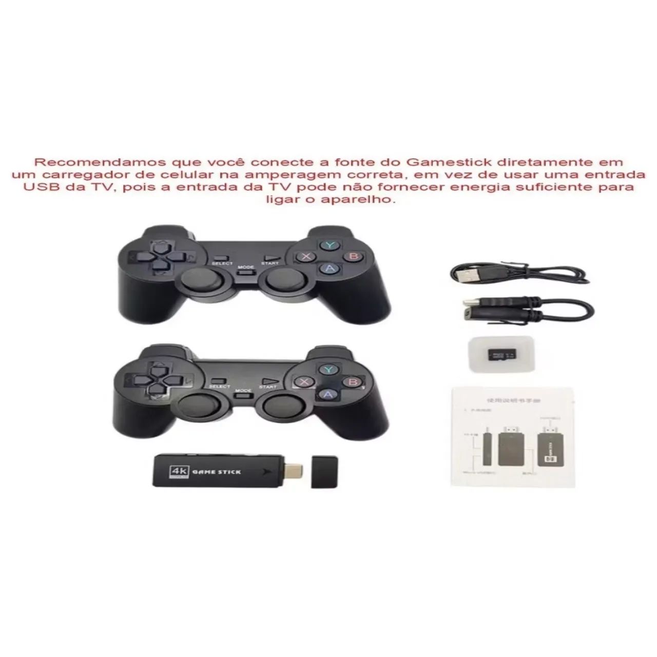 Game Stick 4K com Controle para Android TV Box - Foto 2