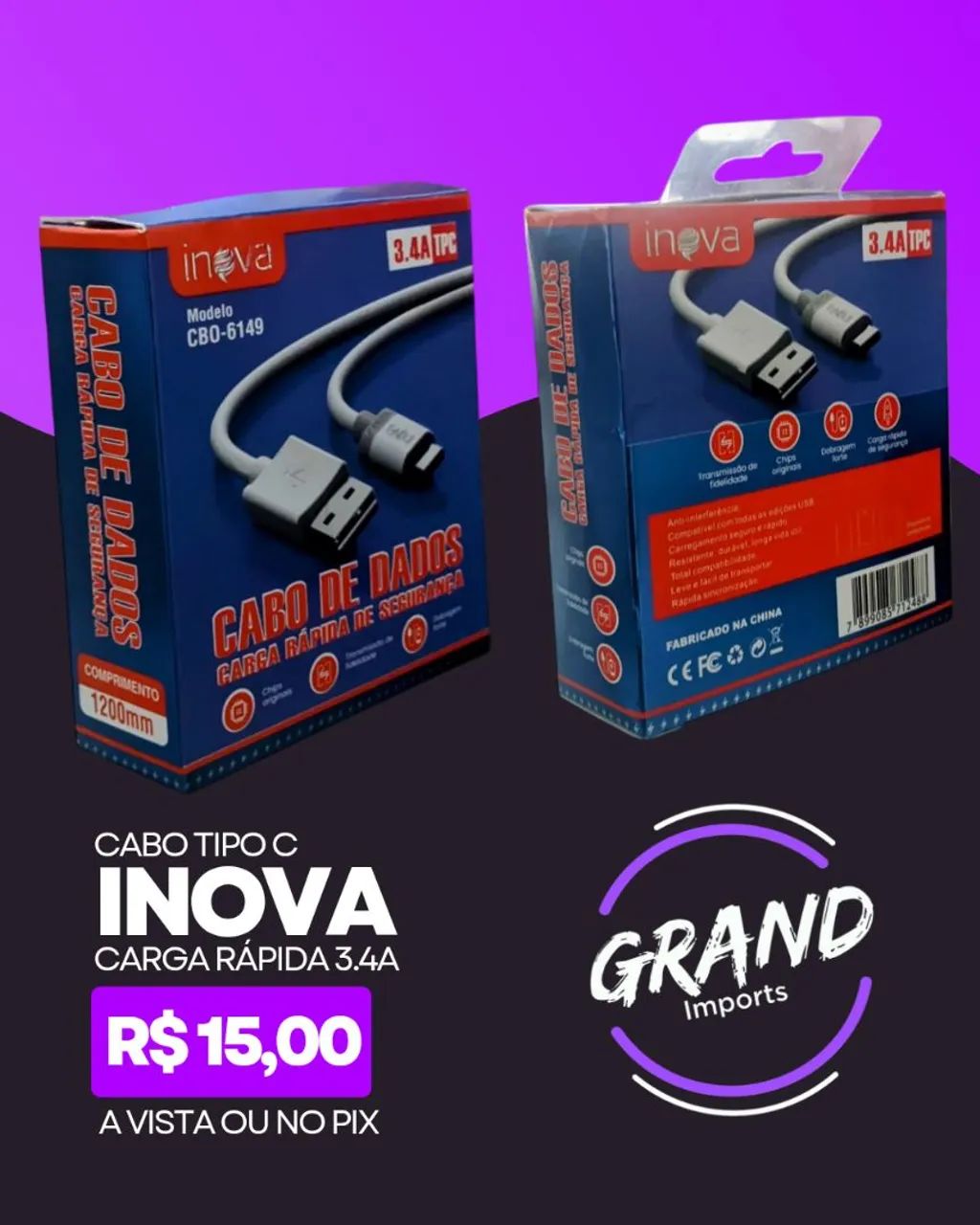Cabo tipo C Inova 