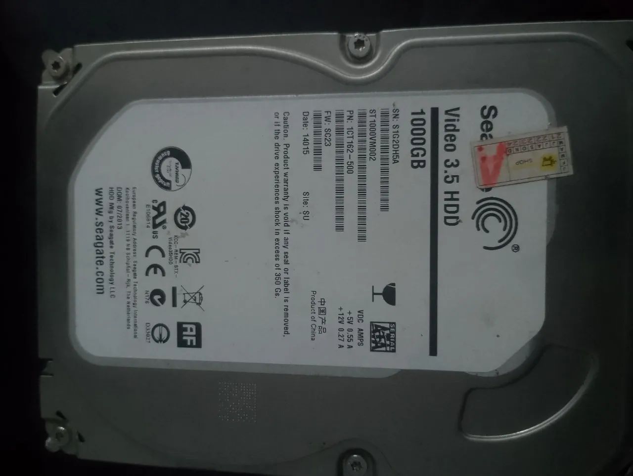 HD interno Seagate 1TB SATA 3.5