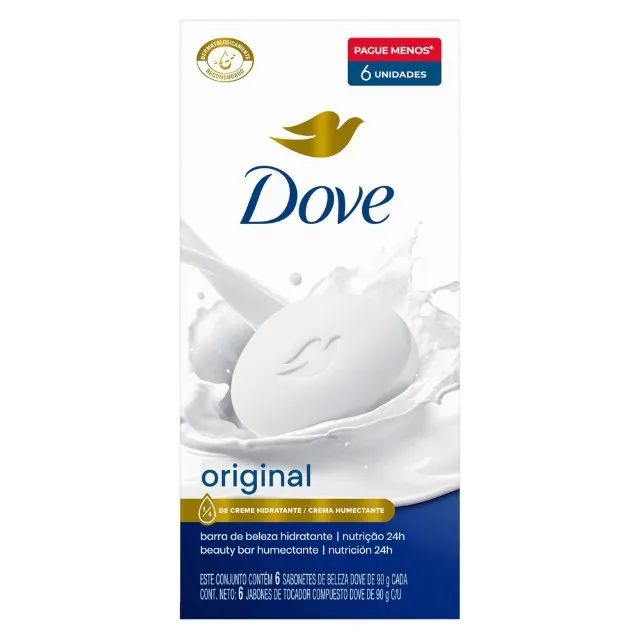 Sabonete Dove Original 90 g cada com 6 unidades