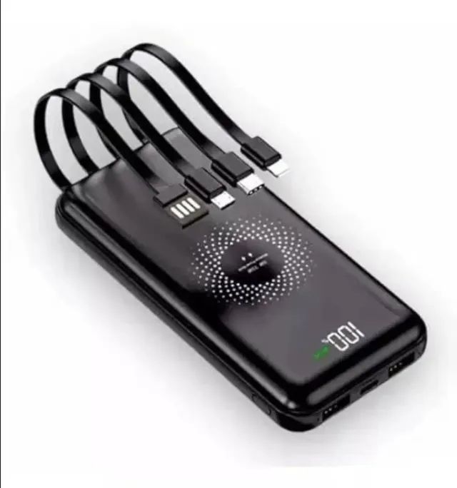 Carregador Portatil - Bateria Power Bank 10.000mAh Com Indução, Função 4 em 1 Gold BTE-17  - Foto 3