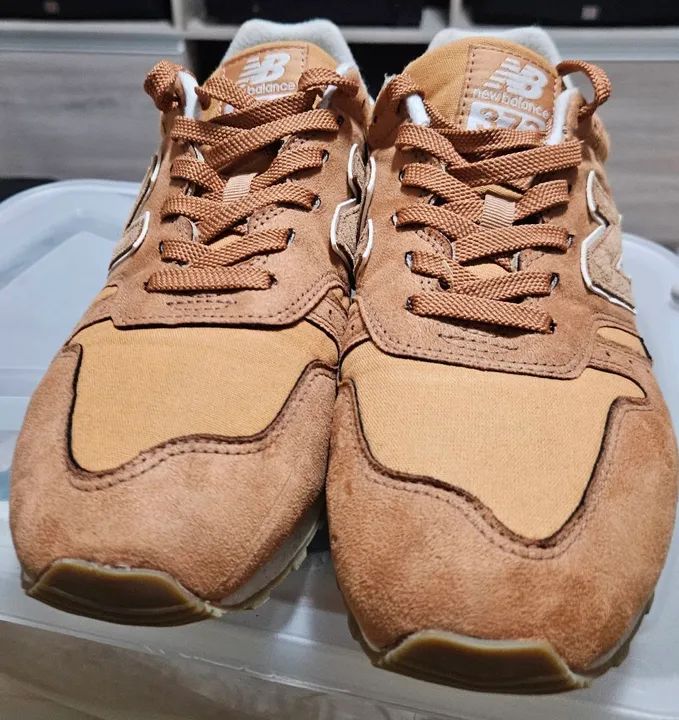 Tênis New Balance 373 Marrom - Foto 4