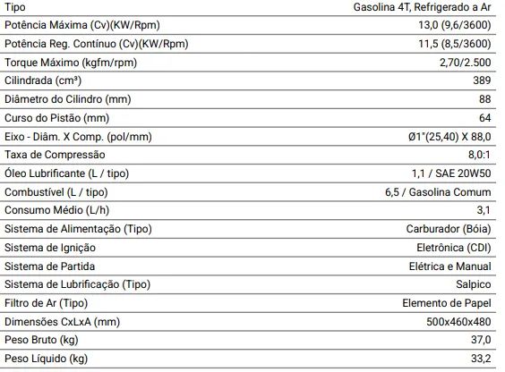 MOTOR ESTACIONÁRIO A GASOLINA BFGE 4T 13.0CV BUFFALO - Foto 5