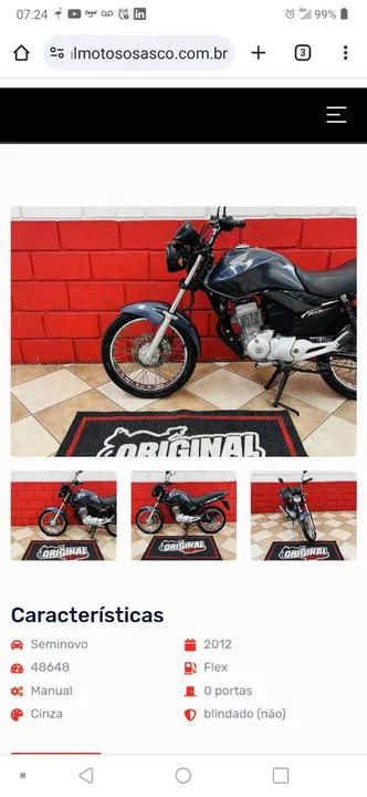 Moto Honda CG 150 2012 flex