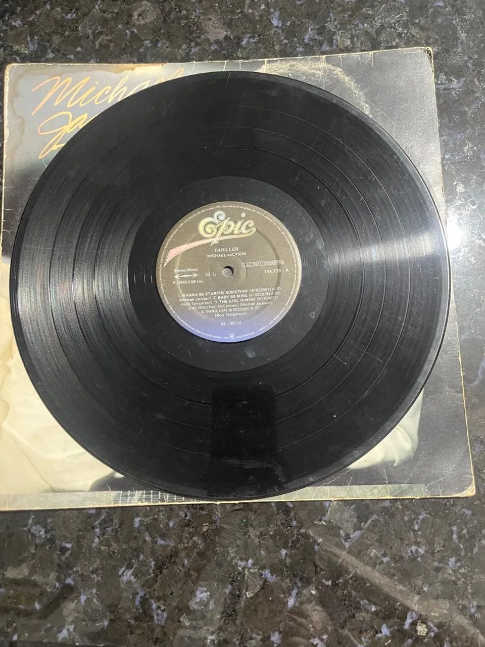 disco de vinil michael jackson - thriller  - Foto 2