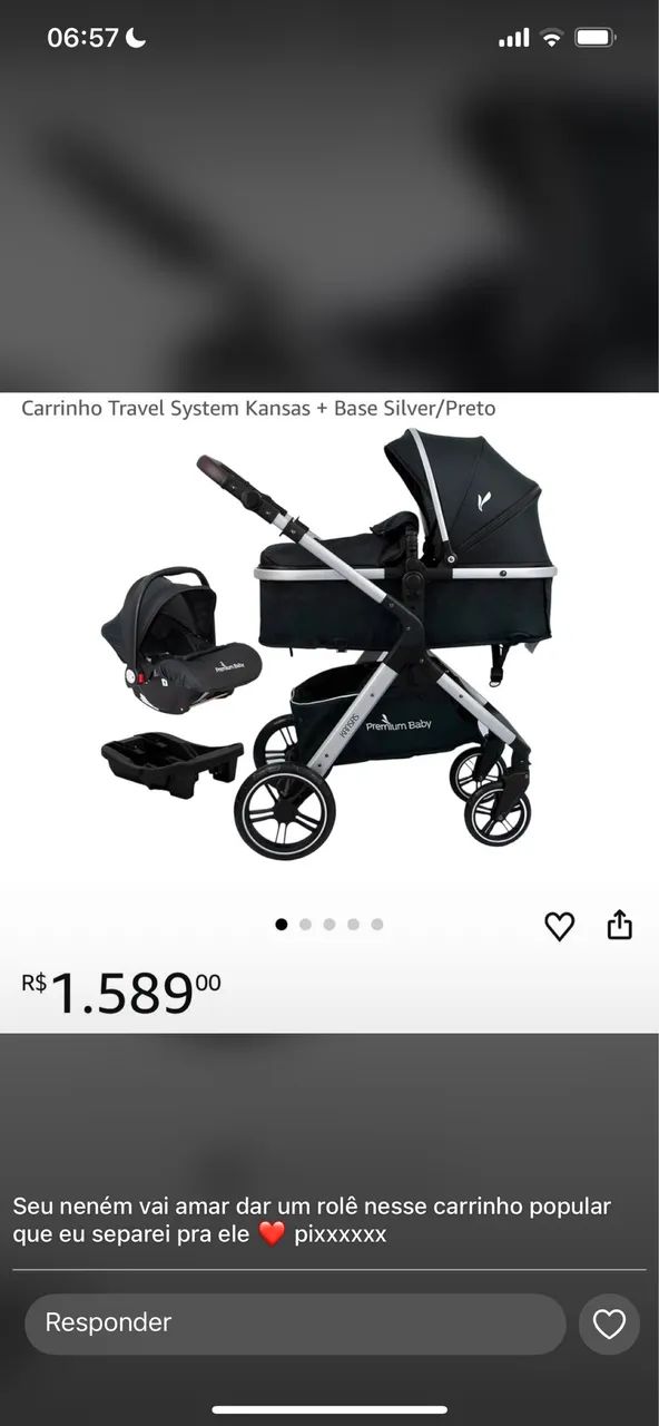 Carrinho travel silver