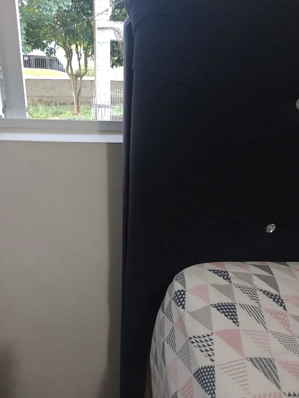 Cabeceira tecido preta  - Foto 3