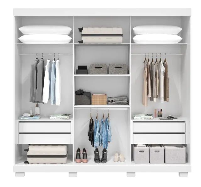 Guarda Roupas Portas de Correr 100% MDF Zara - Foto 4