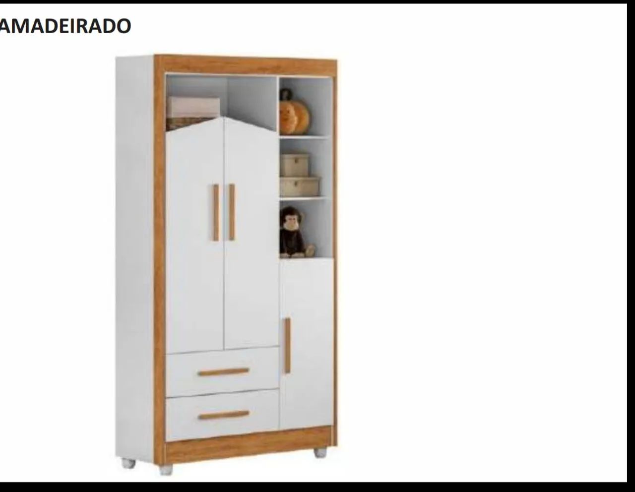 Guarda-roupa Infantil DuDa**somos empresa trabalhamos com produtos novos direito da ** - Foto 2