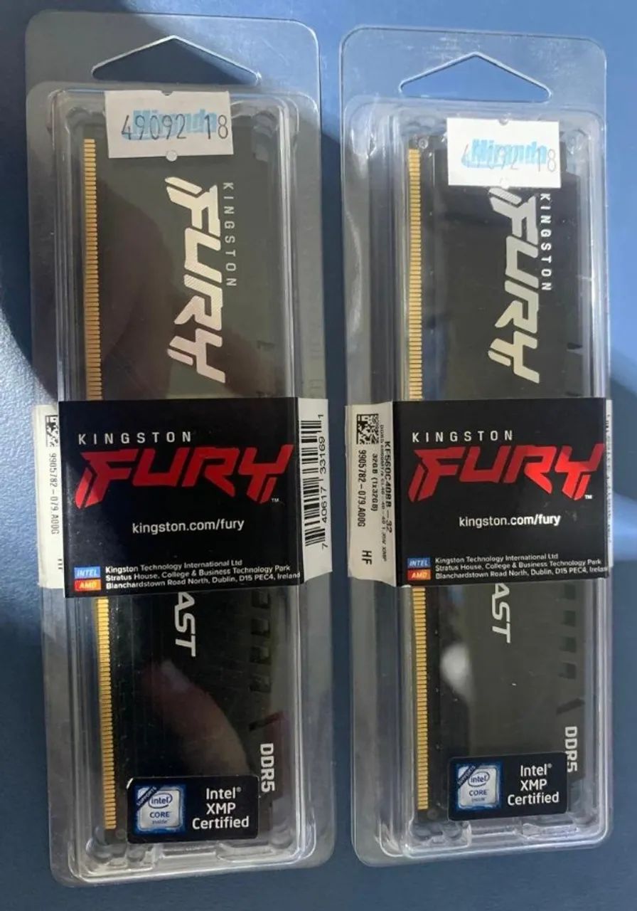 Memoria Ram DDR5 64GB 6000MHz Kingston Fury Beast, (32GBx2), CL40, Intel, AMD, Preto, PC - Foto 5