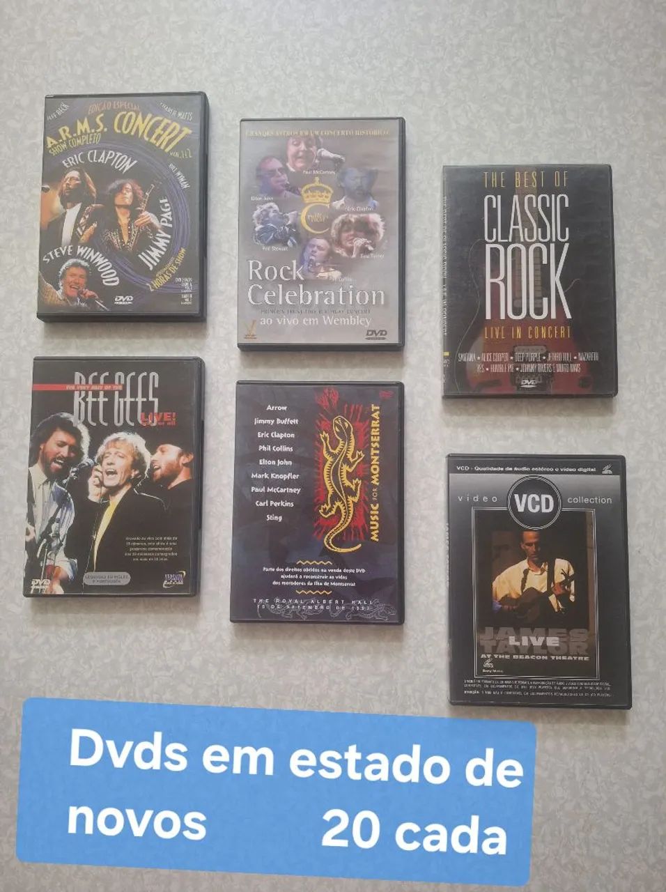 Dvds variados em estado de novos 