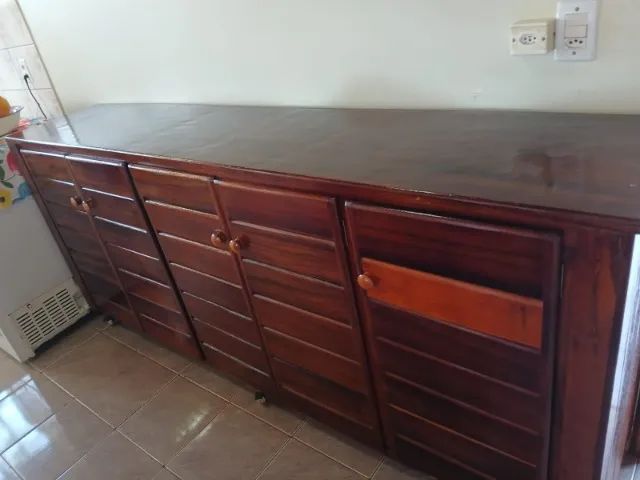 Balcão de cozinha em madeira Cedro - Foto 3