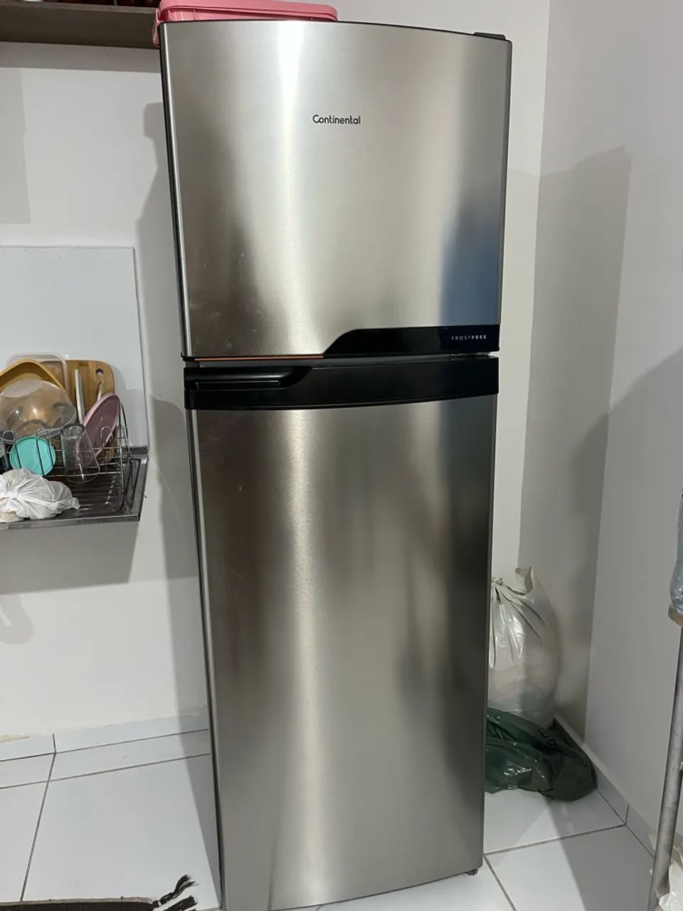 Geladeira inox 