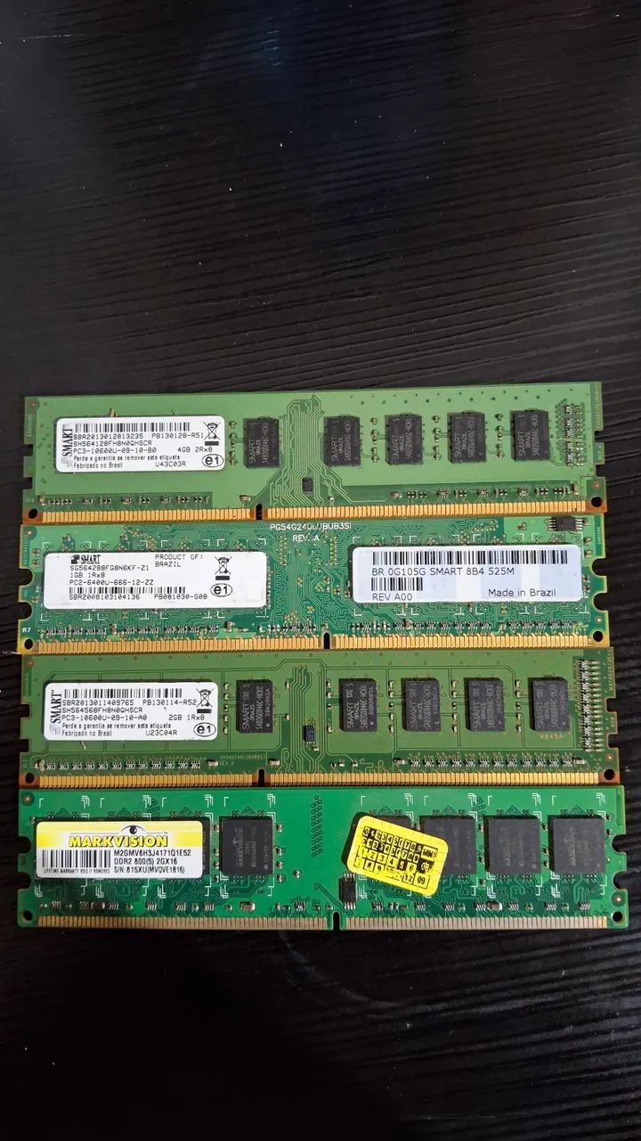 Pentes de momoria ram velhas