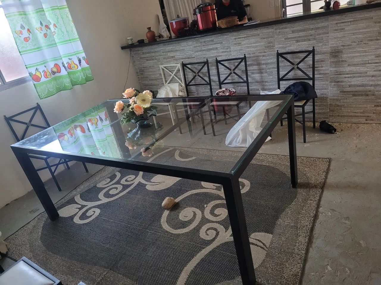 Mesa Jantar Tampo de vidro  - Foto 3