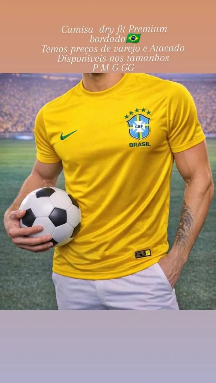 Camisa Brasil Dry Fit  - Foto 3