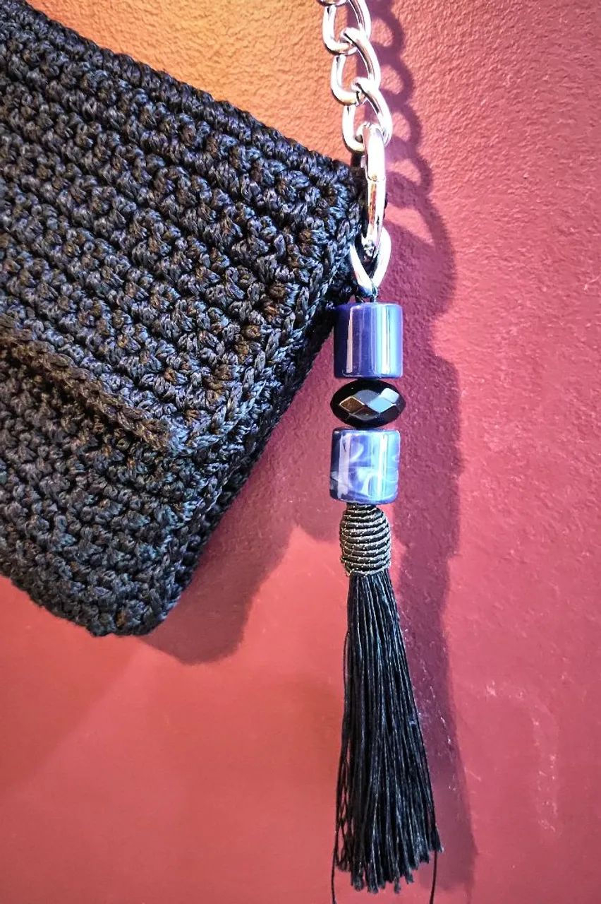 BOLSA ARTESANAL PRETA - Foto 2