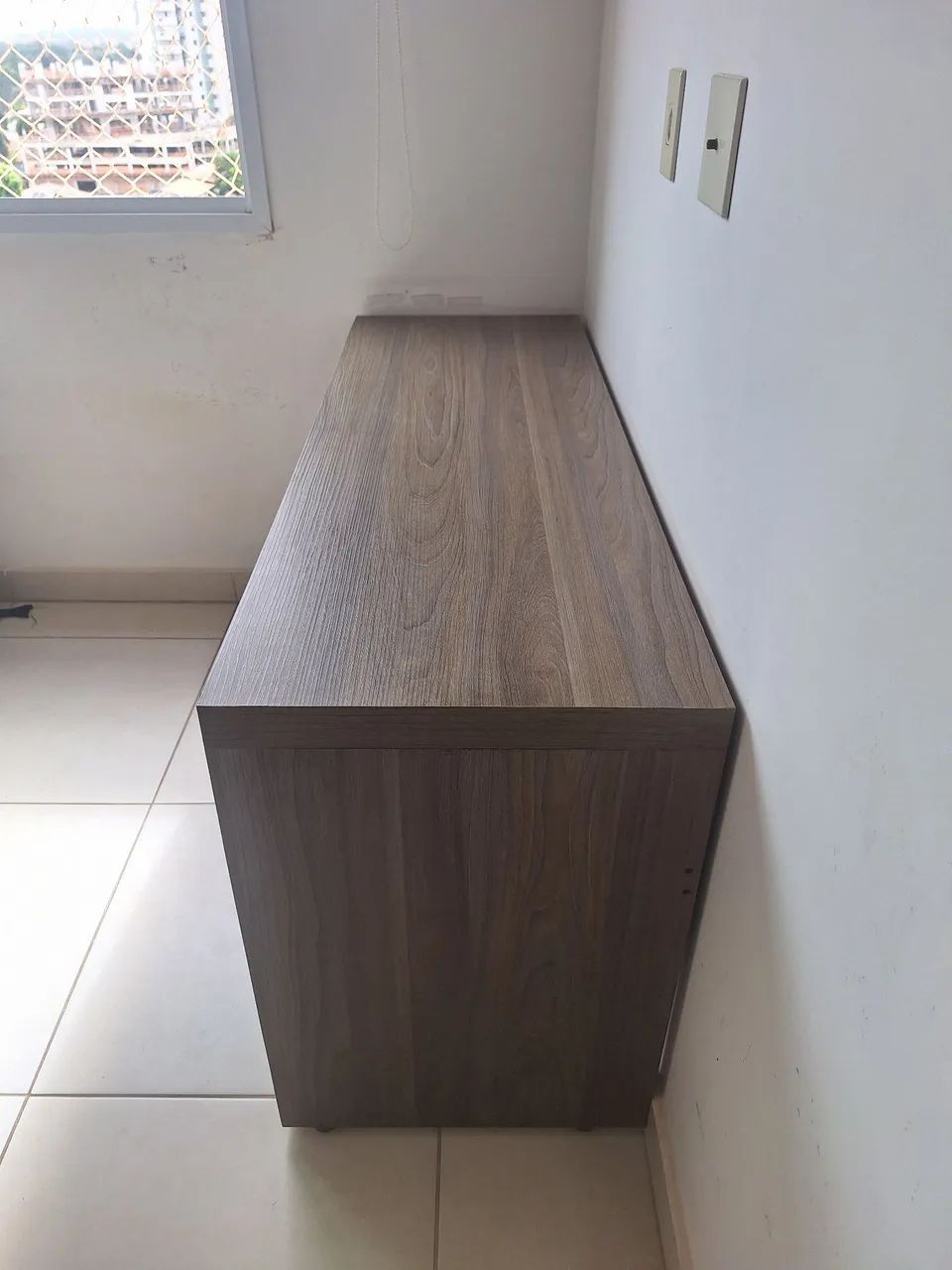 Escrivaninha mesa bancada para estudos escritório em madeira - Foto 2