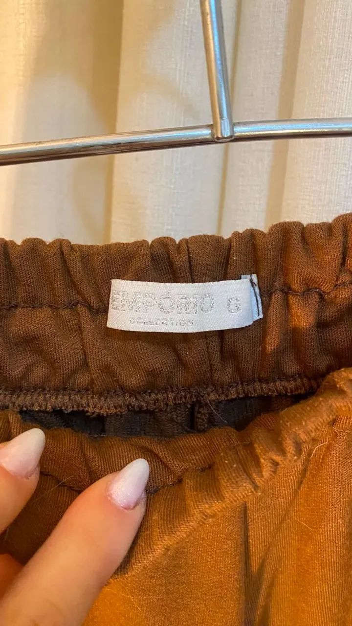 calça de moletom marrom nunca utilizada G - Foto 2