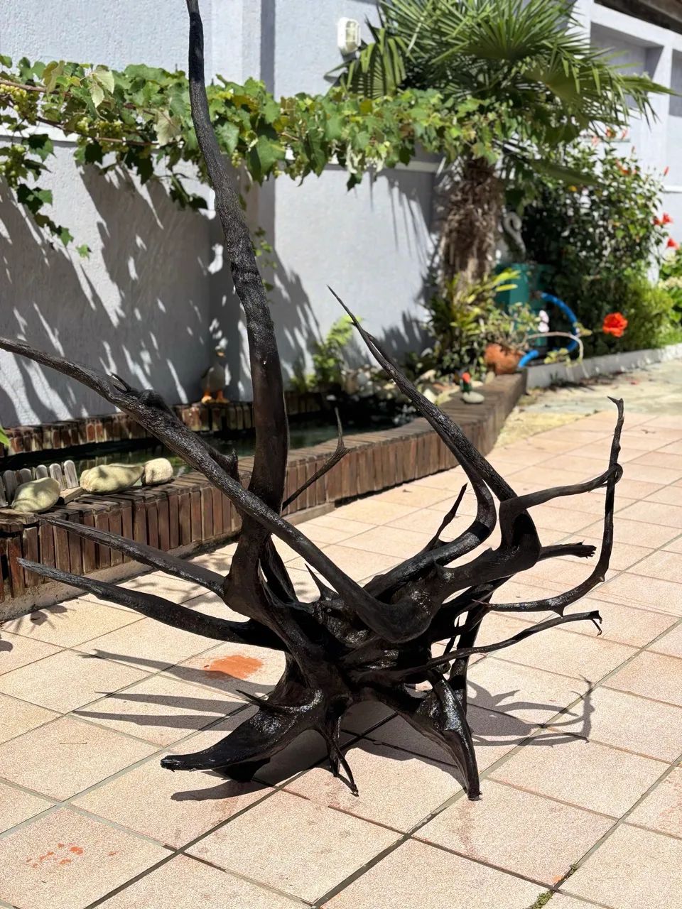 vendo tronco tratado de 1,75x1,50x1,35 metros, para decoração ou aquarismo e paisagismo  - Foto 6