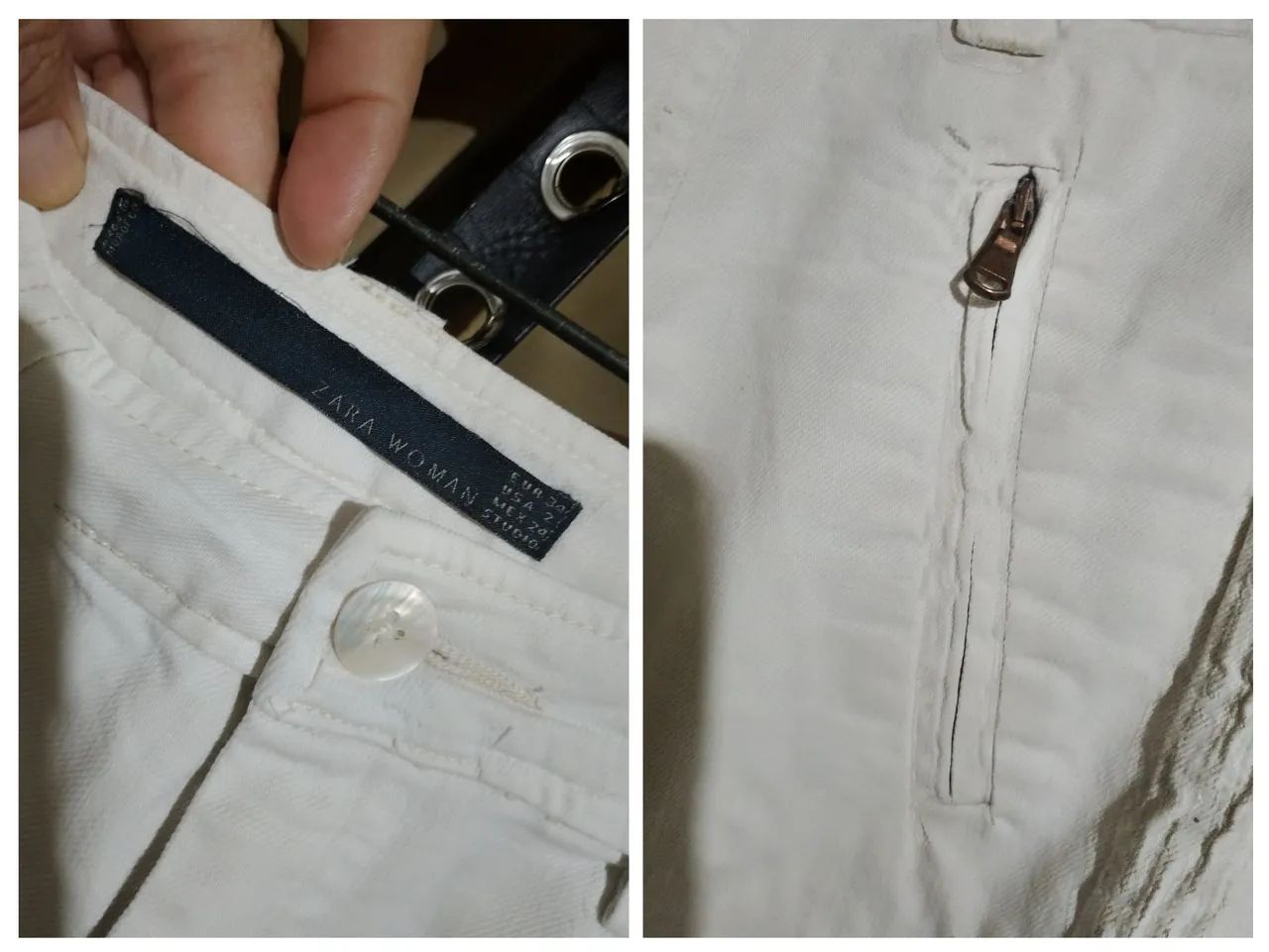 Calça jeans feminina Zara  - Foto 3