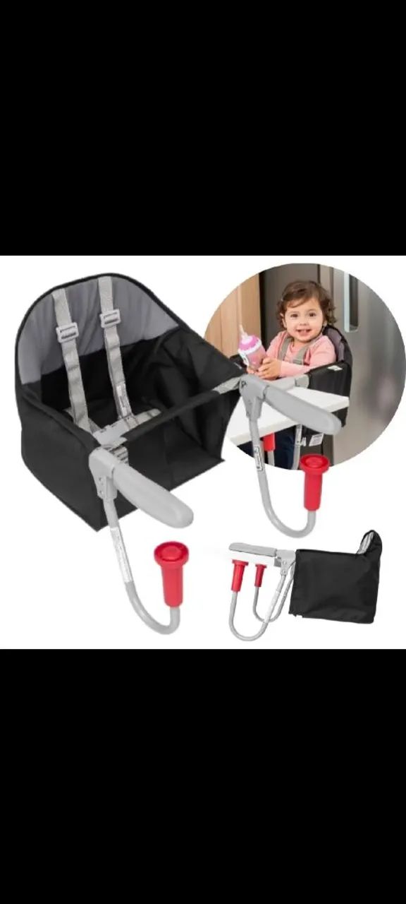 Cadeira de alimentação bebê compacta