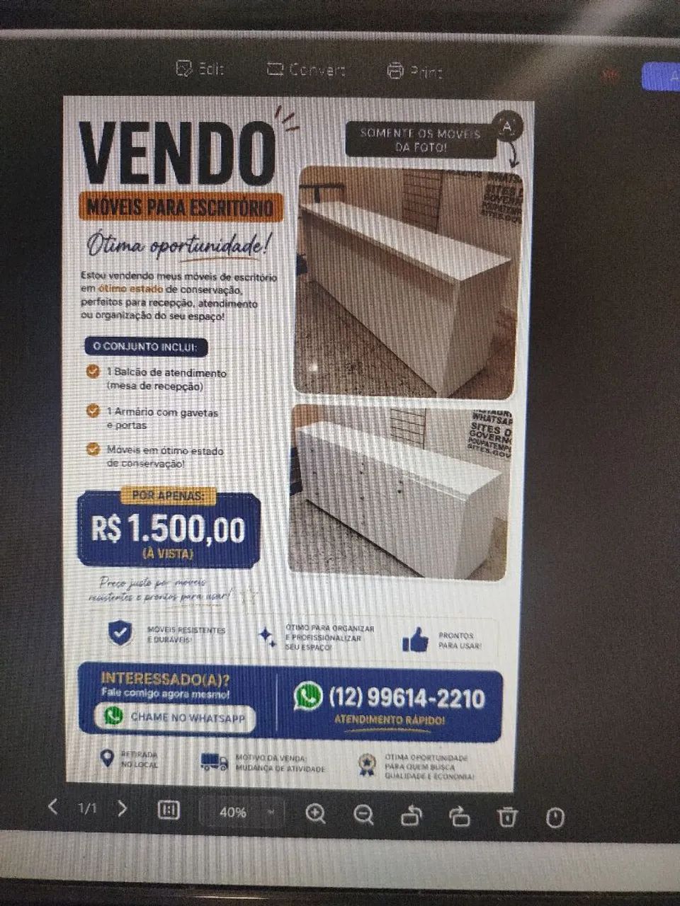 móveis para escritório 
