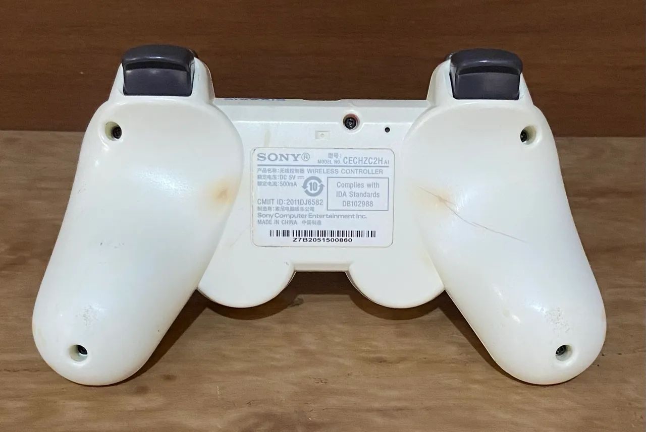 Controle de PlayStation 3 branco original, funcionando 100% - Foto 3