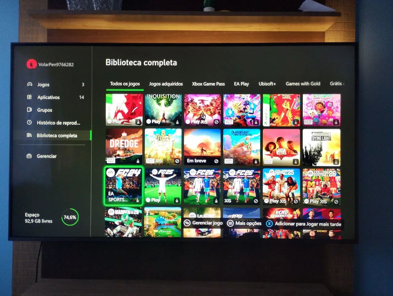 XBOX ONE S - CONSERVADO E FUNCIONANDO PERFEITAMENTE! - Foto 4
