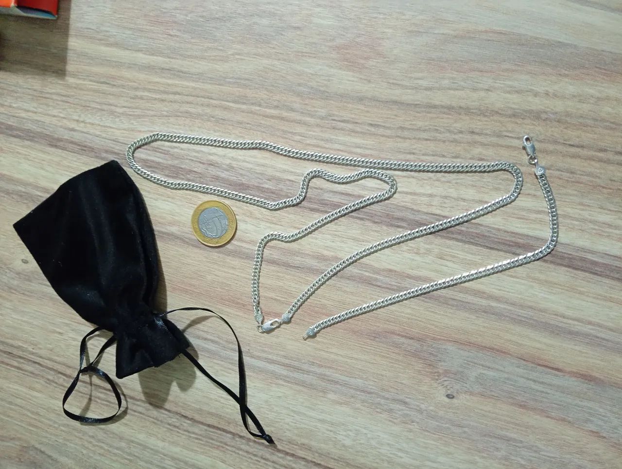 Cordão e pulseira prata 925