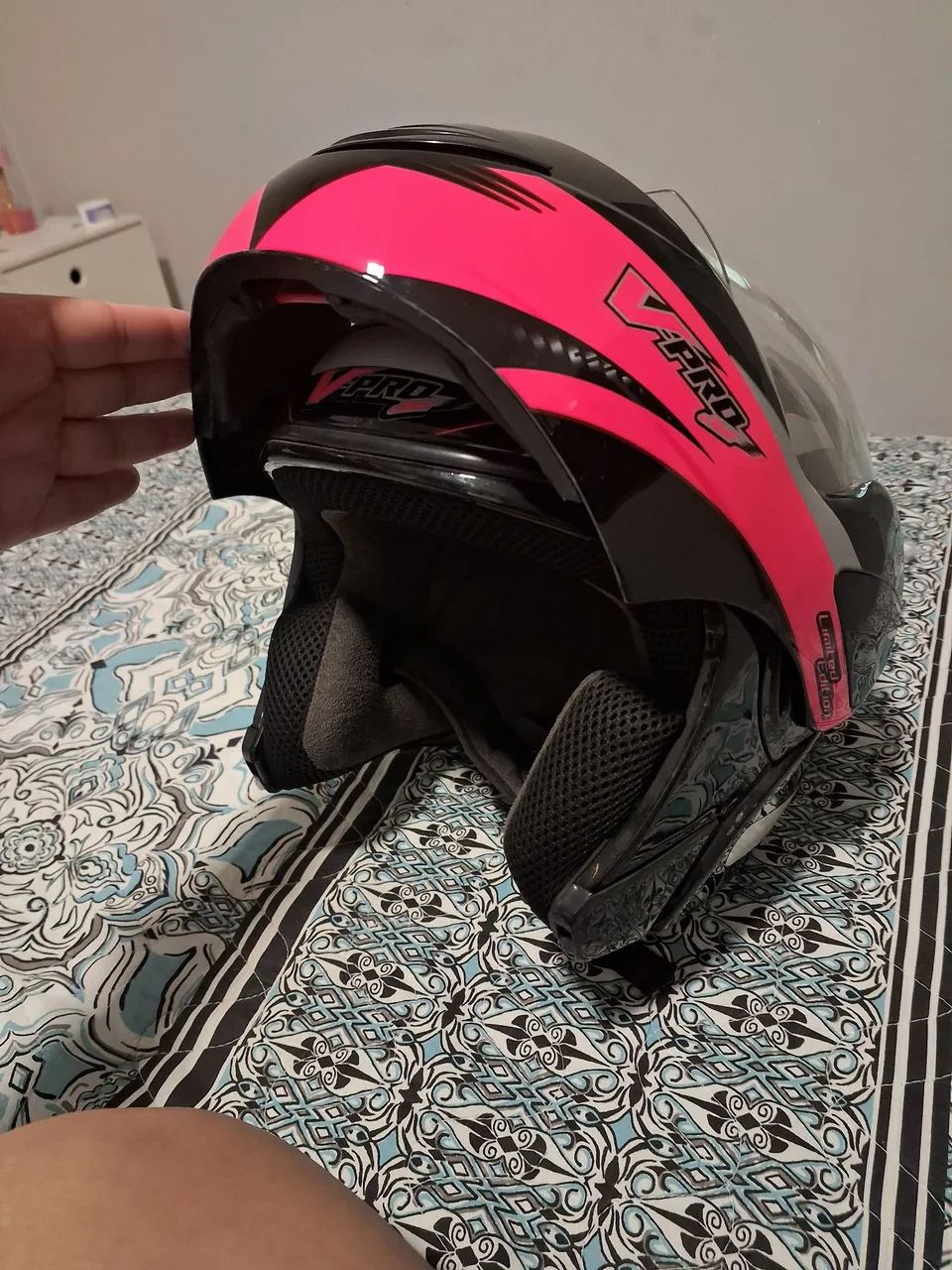 Capacete rosa