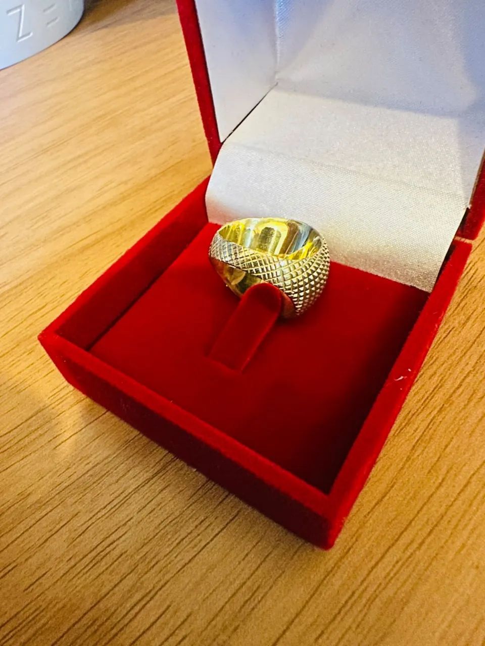 Anel ouro maciço 18k com 9 gramas - Foto 4