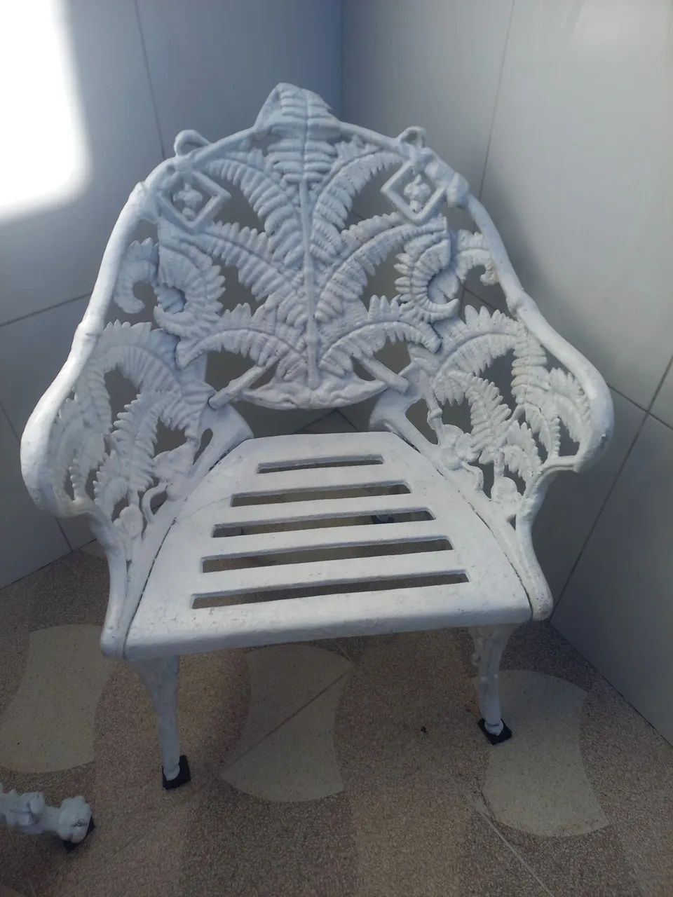 Vendo conjunto de cadeiras de ferro - Foto 4