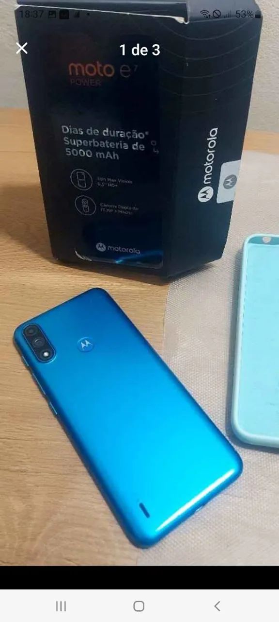 Smartphone Motorola e7 power UNICO DONO ÓTIMO ESTADO  - Foto 3