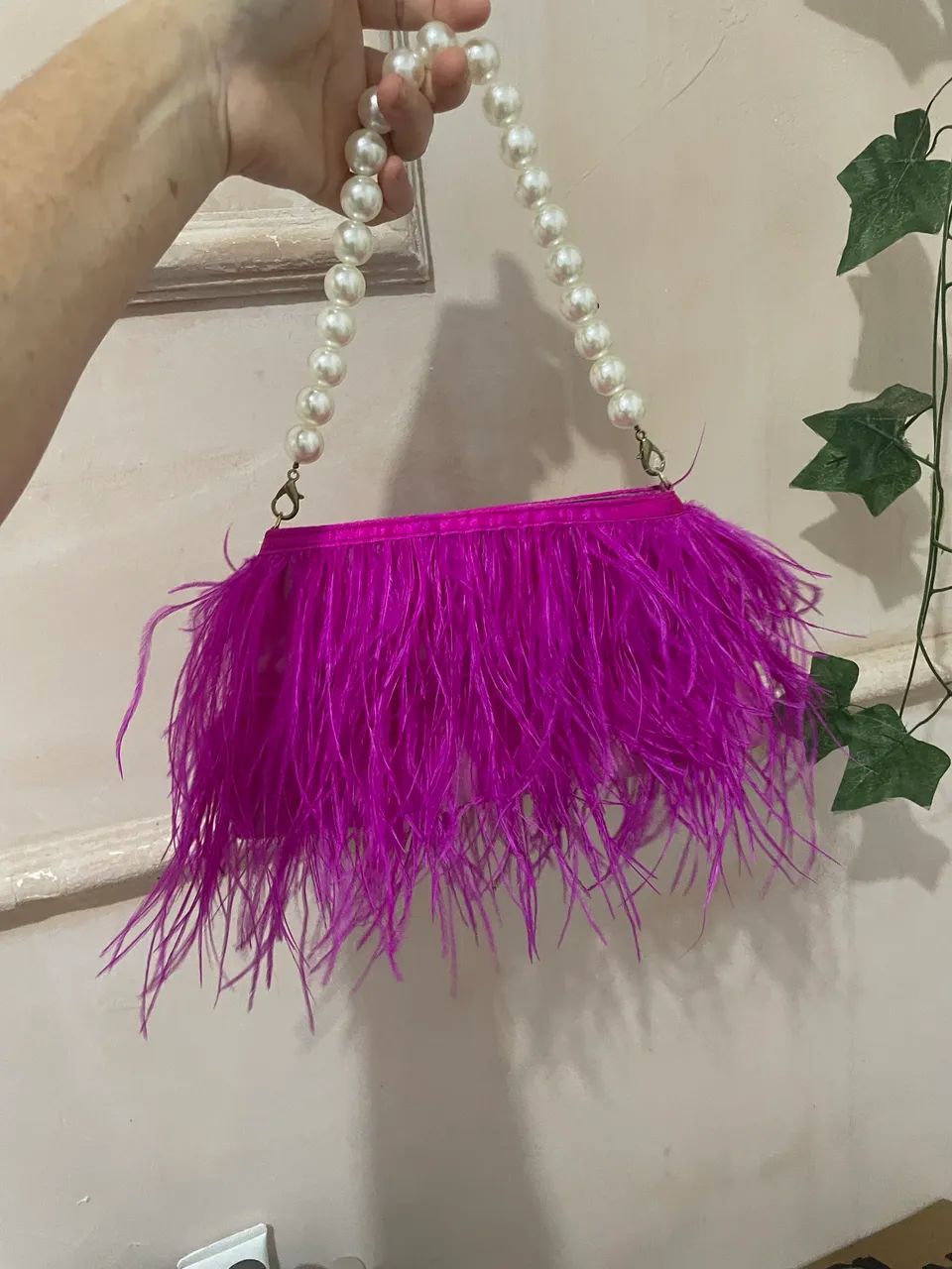 Vendo linda bolsa de pluma - Foto 2