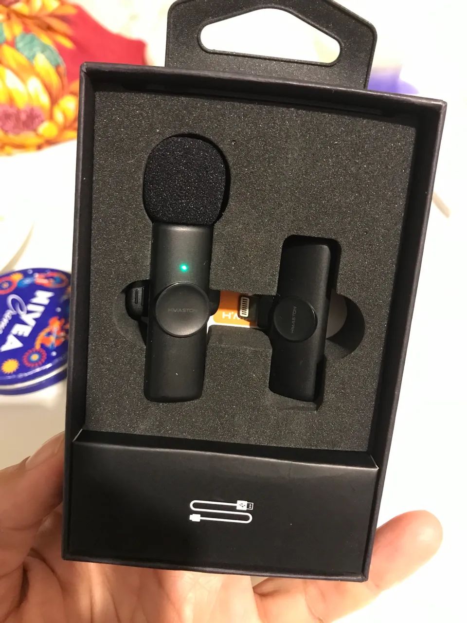 Microfone de lapela sem fio iPhone - Foto 3