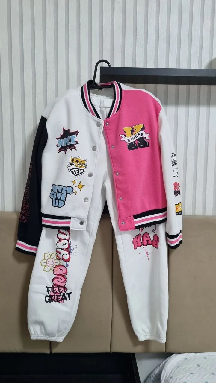 Trijunto infantil menina branco