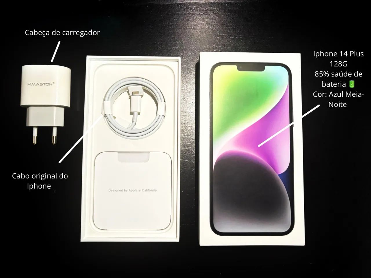 IPhone 14 Plus 85% saúde bateria - Foto 2