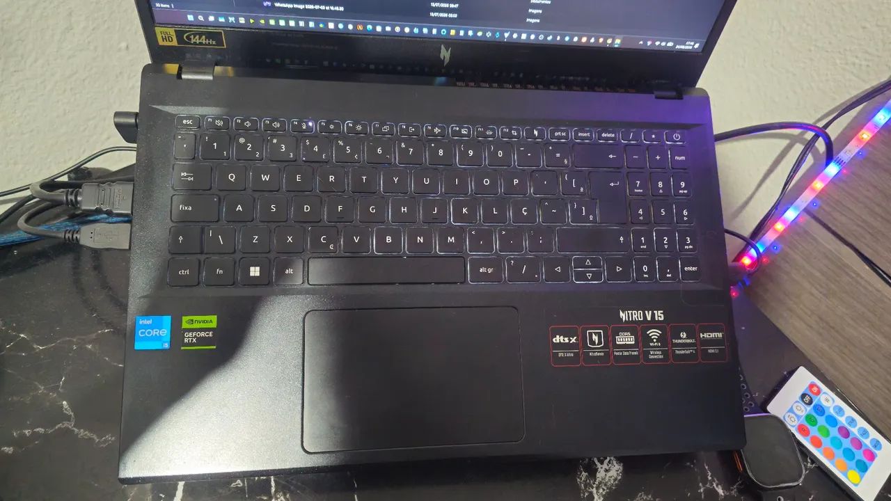 NITRO V15 GAMER COM RTX 3050 E 24GB RAM - Foto 5