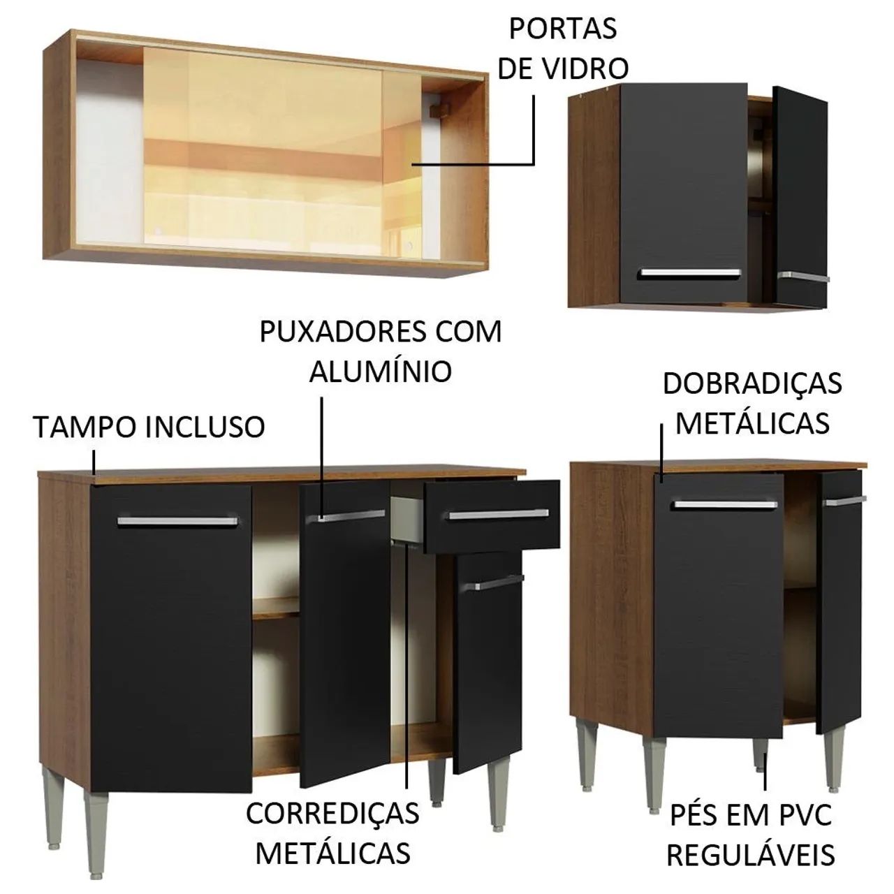 Armário de cozinha completo madesa  - Foto 3