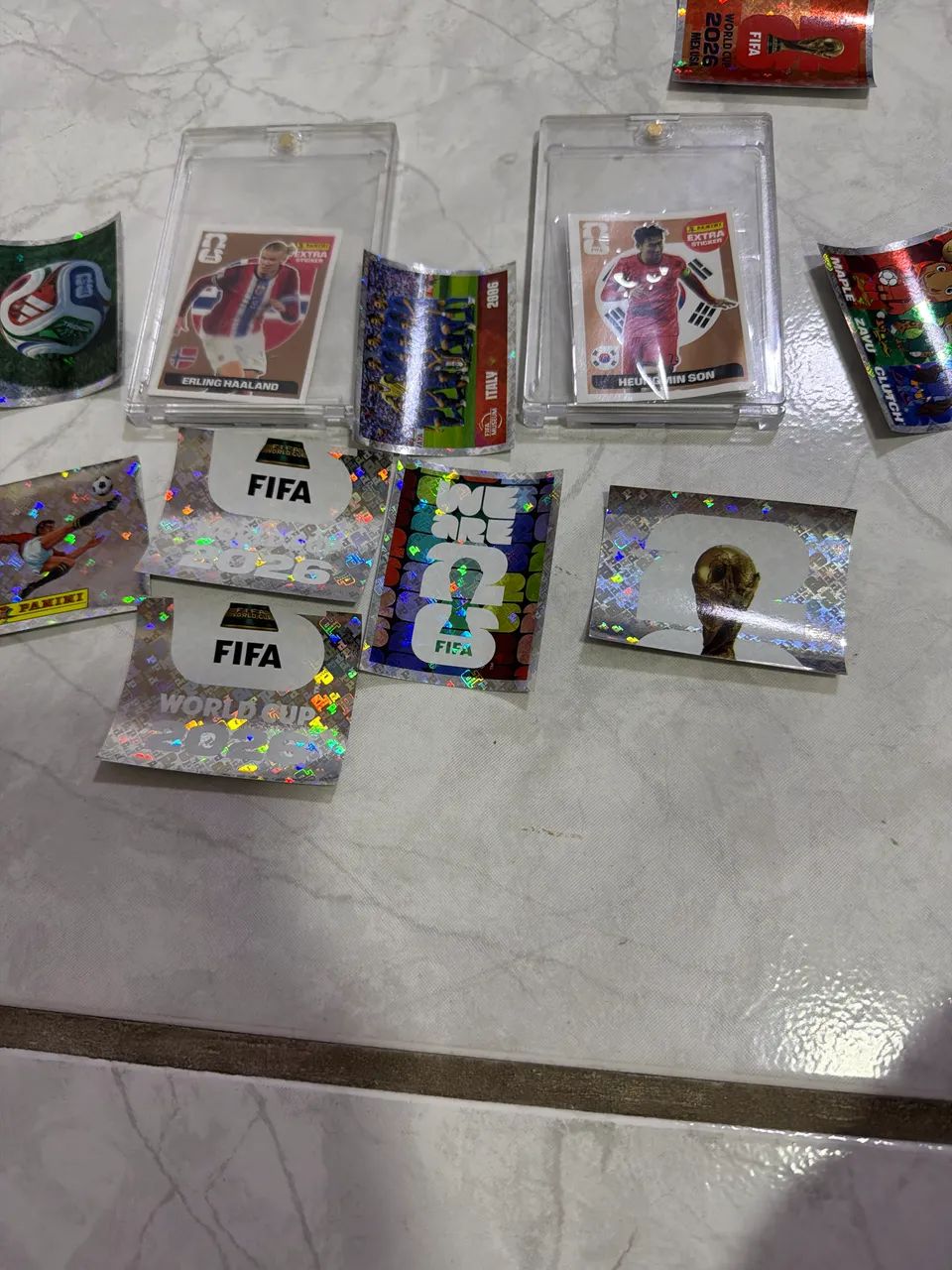 Figurinhas Legend e brilhantes da Copa do Mundo 2026