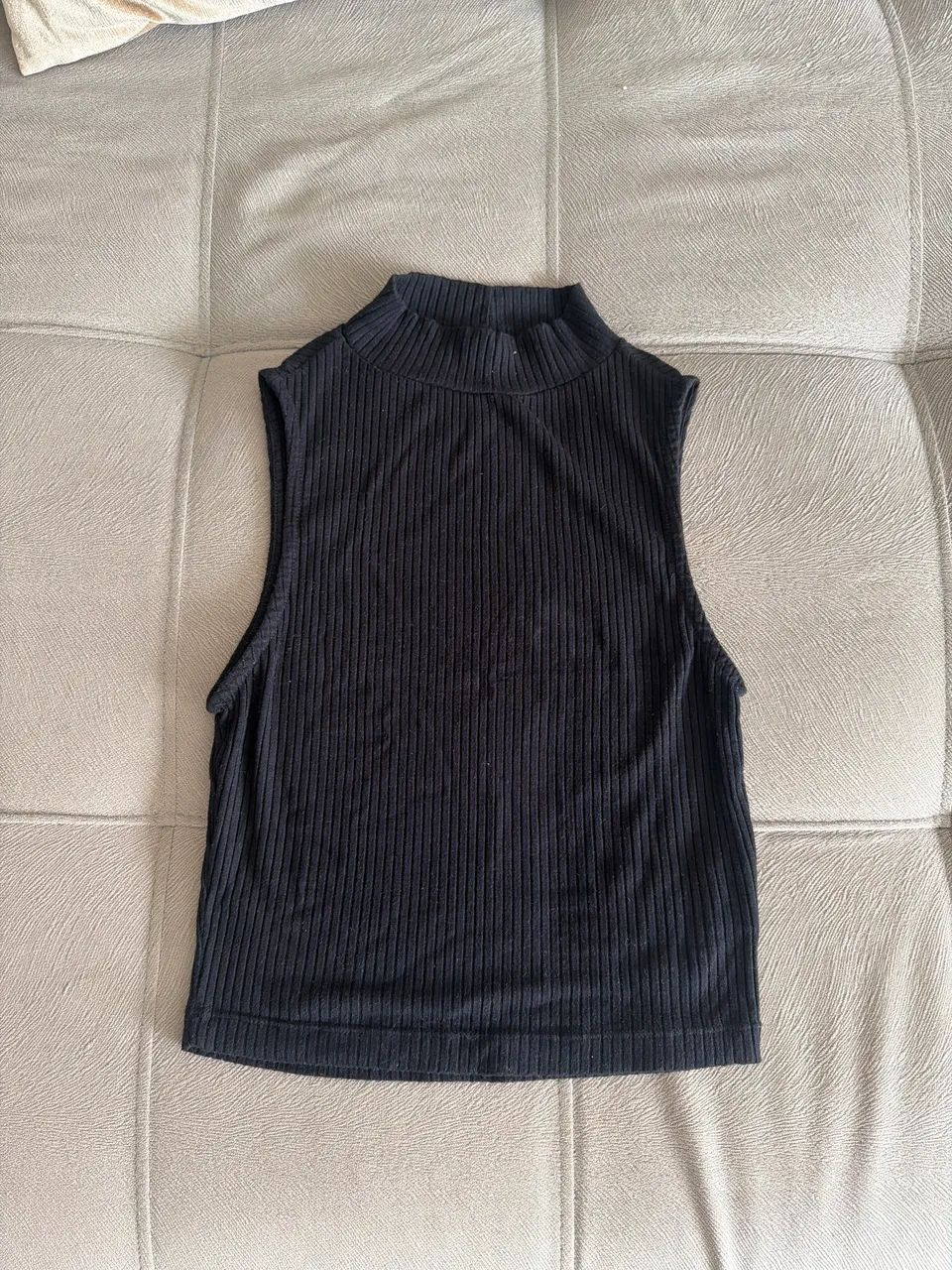Blusa Canelada Gola Alta