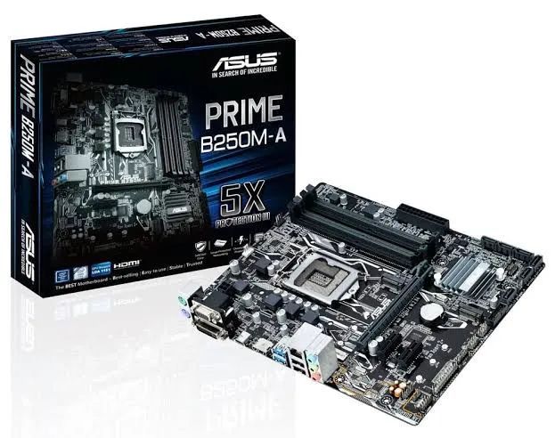 Kit Upgrade Placa-Mãe ASUS PRIME B250M-A + Intel Core i5-7400