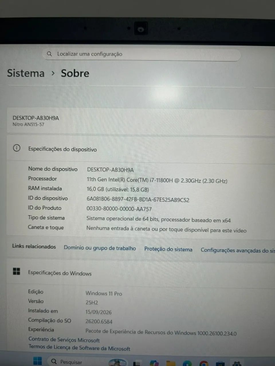 Notebook Acer Nitro 5 - Foto 5