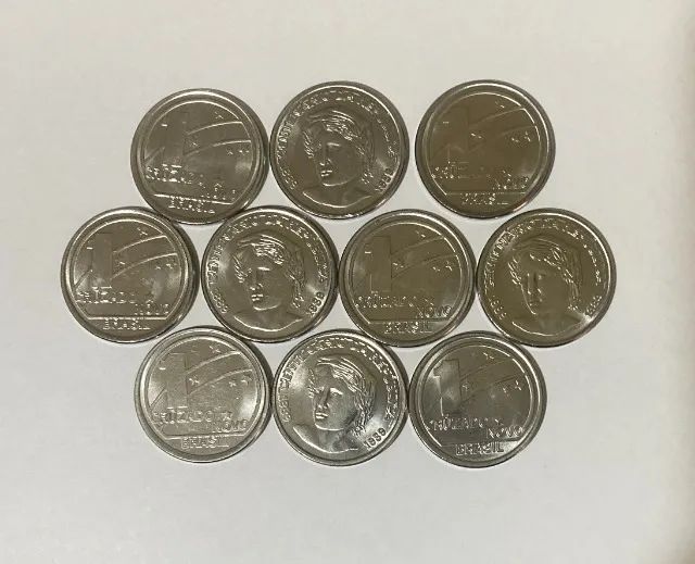 Moedas Centenário Proclamação da República - 1989 (10 moedas comemorativas)