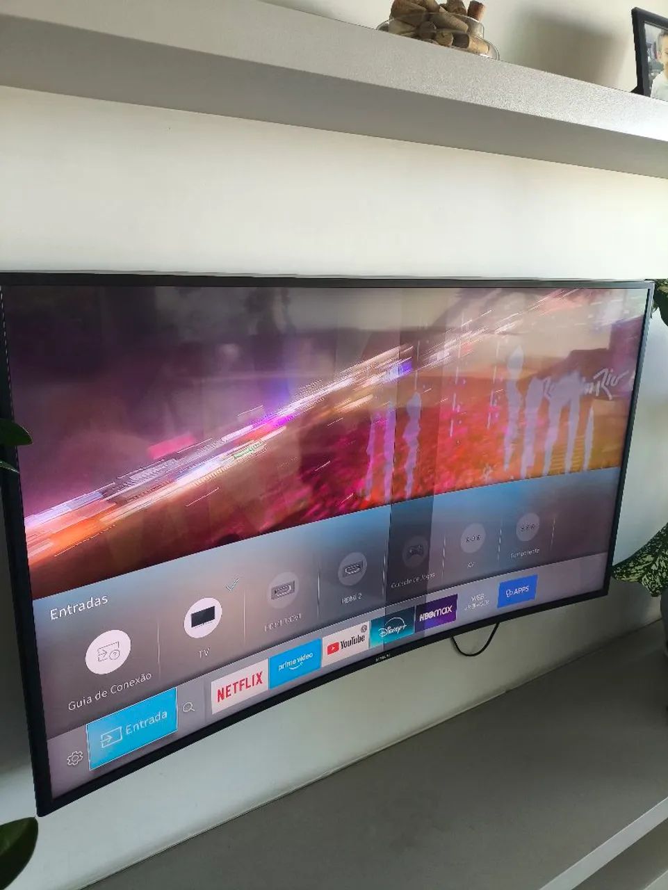 Televisão Samsung 49 polegadas tela curva com defeito - Foto 3