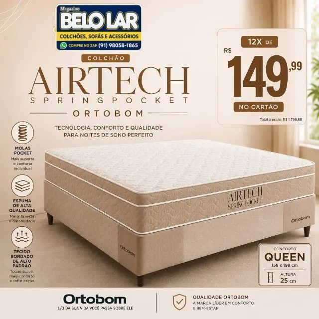    Cama Queen Ortobom